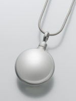 Large Sterling Silver Round Pendant