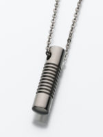 Titanium Cylinder Necklace Pendant